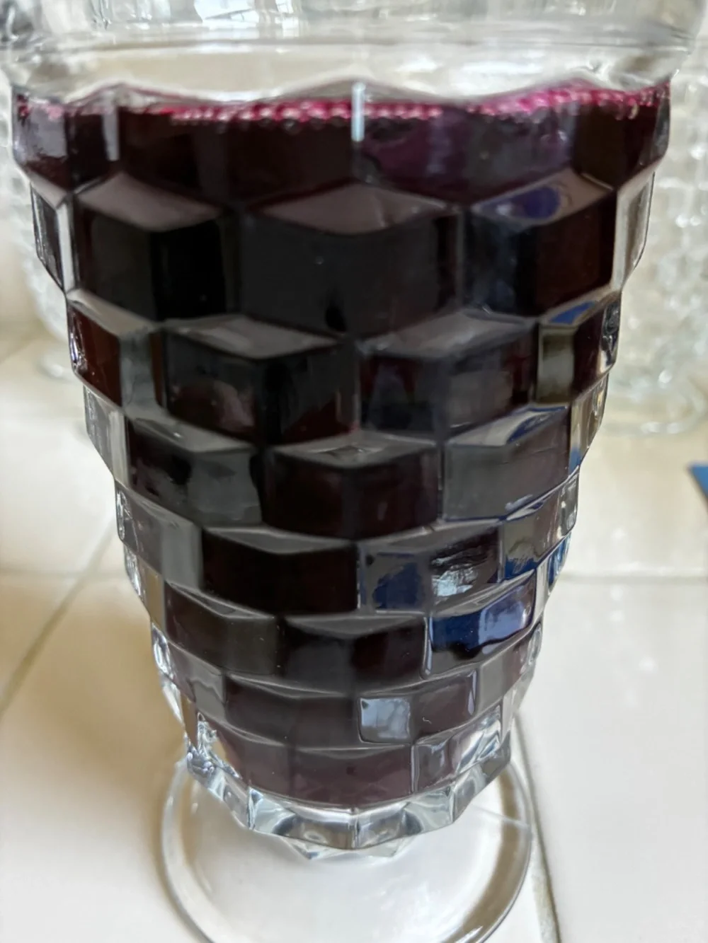 Vintage Indiana Glass tumbler/beverage set